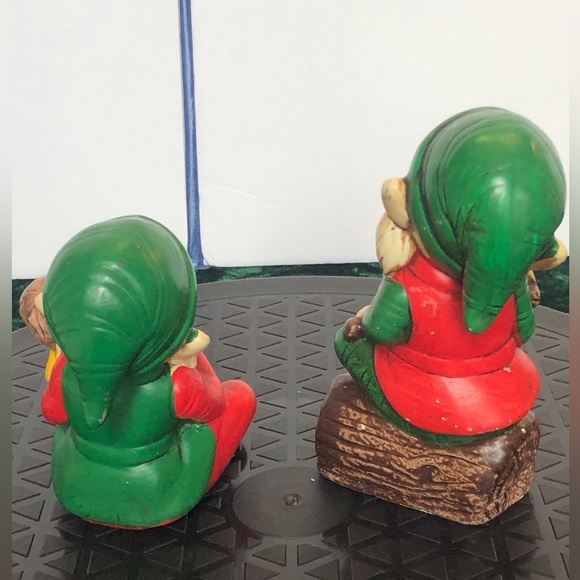 Vintage Homco Toy Making Elves Gnomes Christmas Set of 2 - Picture 11 of 15